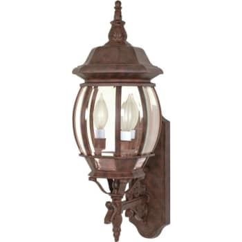 Image for Satco® Nuvo Central Park 7.38 x 22.75 in. 3-Light Outdoor Lantern (Old Bronze) from HD Supply