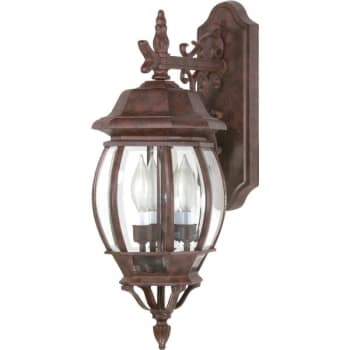 Image for Satco® Nuvo Central Park 7.38 X 22.75 In. 3-Light Outdoor Lantern (Old Bronze) from HD Supply