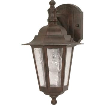 Image for Satco® Nuvo Cornerstone 7 x 13 in. 1-Light Outdoor Lantern (Old Bronze) from HD Supply