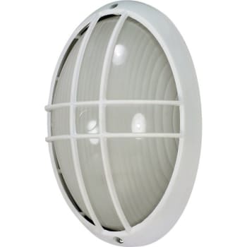 Image for Satco® 13 X 8.5 X 12.5 In. Incandescent Outdoor Wall Sconce (White) from HD Supply