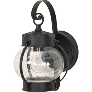 Image for Satco® Nuvo 6.5 X 10.63 In. 1-Light Onion Outdoor Lantern (Textured Black) from HD Supply