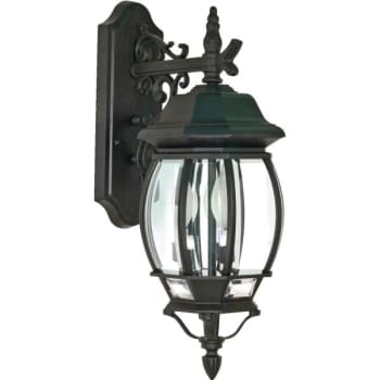 Image for Satco® Nuvo Central Park 7.38 X 22.75 X 8 In. 3-Light Outdoor Lantern (Textured Black) from HD Supply