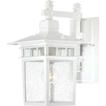 Image for Satco® Nuvo Cove Neck 9 x 14 in. 1-Light Outdoor Lantern (White) from HD Supply