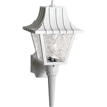 Satco® Nuvo Brentwood 8 x 17.5 in. 1-Light Outdoor Lantern (White)