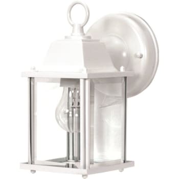 Satco® Nuvo Brentwood 4.38 x 8.62 in. 1-Light Outdoor Lantern (White)