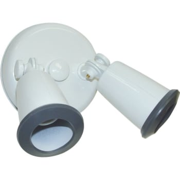 SATCO® Nuvo White 2-Light 14 Exterior PAR38 Holder Flood Light, Adjustable Swivel
