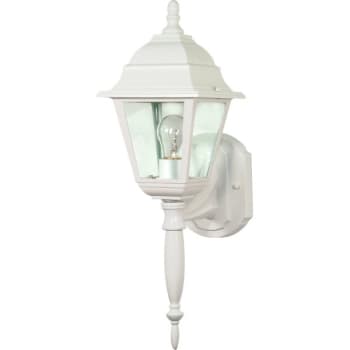 Satco® Nuvo Briton 6 x 18 in. 1-Light Outdoor Lantern (White)