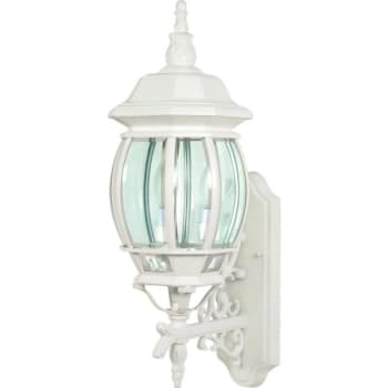 Image for Satco® Nuvo Central Park 7.38 X 22.75 In. 3-Light Outdoor Lantern (White) from HD Supply