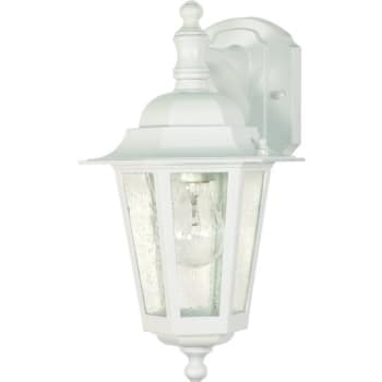 Image for Satco® Nuvo Cornerstone 7 X 13 In. 1-Light Outdoor Lantern (White) from HD Supply