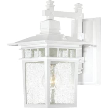 Image for Satco® Nuvo Cove Neck 7 x 11.75 in. 1-Light Outdoor Lantern (White) from HD Supply