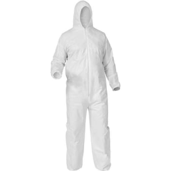 Image for Kleenguard Unisex Size S Coverall Zip Front Elastic Wrist and Ankle with Collar (White) (25-Case) from HD Supply