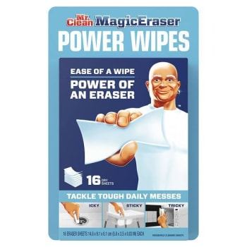 Image for Mr. Clean Power Wipes Magic Eraser Cleaning Sheets 16-Count Case Of 4 from HD Supply