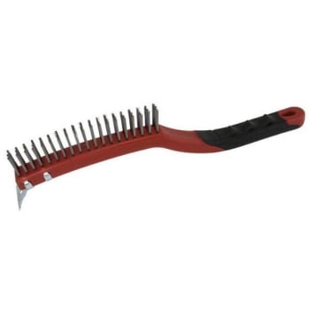 Image for Warner Soft Grip 14 In. Steel Wire Brush W/ Scraper from HD Supply