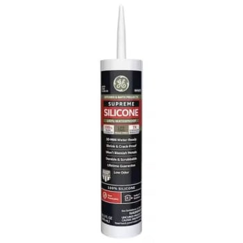 Image for Ge 10.1 Oz. Supreme Silicone White Kitchen And Bath Caulk (12-Case) from HD Supply