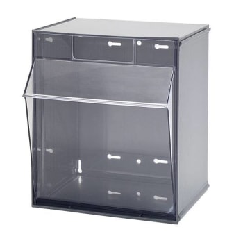 Image for Quantum Storage Systems Tip Out Bin 1 Compartment Gray Cabinet from HD Supply