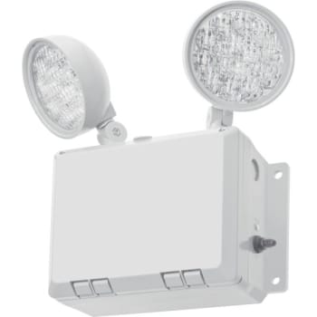 Image for Lithonia Lighting® WLTU LED Wet Location Emergency Fixture, 2 Round Heads, Remote Capacity, Gray from HD Supply