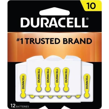 Duracell Size 10 Hearing Aid Battery (12-Pack)