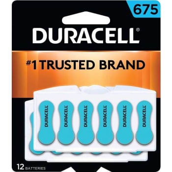 Duracell Size 675 Hearing Aid Battery (12-Pack)