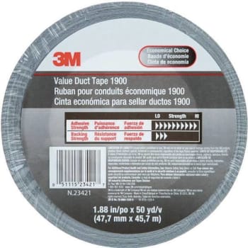 3M 1.88 in. x 50 yd. Value Duct Tape (Silver)