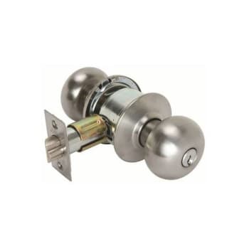 Image for Arrow Lock Storeroom Keyed Door Knob Lock (Polished Brass) from HD Supply