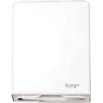 Image for Renown Clearvu Multi-Fold/C-Fold Metal Paper Towel Dispenser (White) (6-Case) from HD Supply