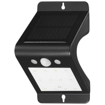 Globe Electric Solar Motion Led Security Wedge Blk 250lm 4000k 90 Degree 18ft