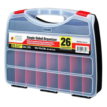 Image for Quantum Storage Systems Single Sided Organizer, 26 Compartments from HD Supply