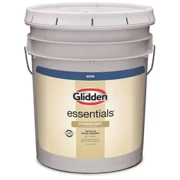 Glidden Essentials Paint, Satin, S7653s - White