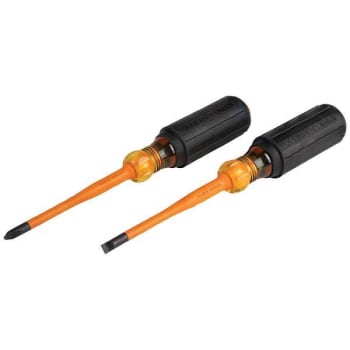 Image for Klein Tools Screwdriver Set, Slim-Tip Insulated Phillips/cabinet Tips, 2-Piece from HD Supply