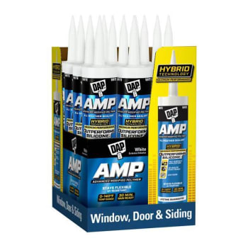 Image for Dap Amp 9 Oz. All Weather Window, Door And Siding Sealant, White, Case Of 12 from HD Supply