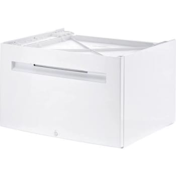 Bosch 15 In. White Laundry Pedestal With Storage Drawer For Washer