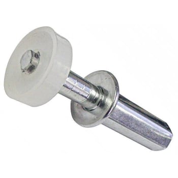 2-1/4" - 7/8" Diameter Wardrobe Bi-Fold Top Guide Metal Base, Package Of 2