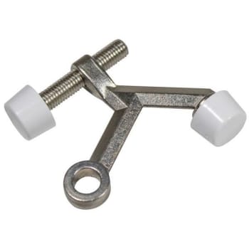 Image for Prime-Line 1-1/4 In. Diecast Construction Satin Nickel 30-Degree Adjustable Hinge Bolt Pin Door Stop (10-Pack) from HD Supply