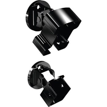 Image for Peak Black Aluminum Deck Railing Stair Hand And Base Rail Bracket from HD Supply