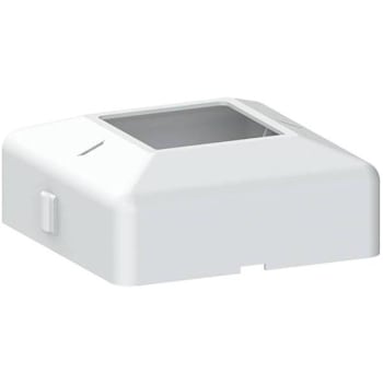 Image for Peak 4 " X 4 " White Aluminum Deck Railing Post Base Cover from HD Supply
