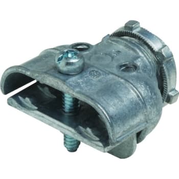 Image for Hubbell 3/8 in Straight Non-Insulated Duplex Clamp Connector from HD Supply