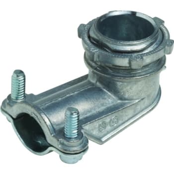Hubbell 3/4 In 90° Die-Cast Zinc Non-Insulated Squeeze Connector