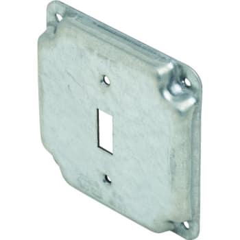 Image for Hubbell 4 in Square Exposed Work Cover w/ 1 Toggle Switch from HD Supply
