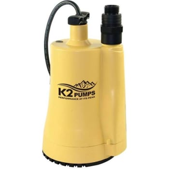 K2 1/6 HP Submersible Thermoplastic Utility Pumps