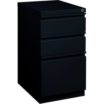 Image for Hirsh 20 " D Black Mobile Pedestal With Full Width Pull from HD Supply