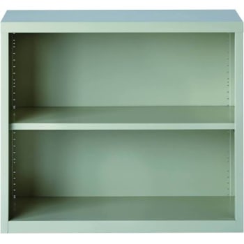 Image for Hirsh 30 " H Light Gray Metal 2-Shelf Standard Bookcase With Adjustable Shelves from HD Supply