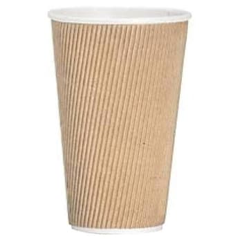 Image for Genuine Joe 16 Oz Brown Ripple Hot Cup Case Of 25 from HD Supply