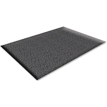 Genuine Joe 36 In. X 24 In. Rubber Soft Step Vinyl Anti-Fatigue Mat (Black)
