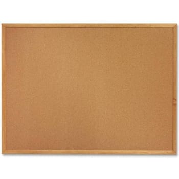 Image for Lorell 18 In. X 24 In. Warp-Resistant Cork Board W/ Oak Wood Frame (Brown) from HD Supply