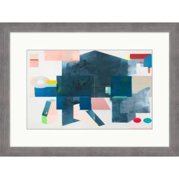 Image for Clearwater Art Collection Abstract Theme, Cool Scheme, Silver Frame from HD Supply