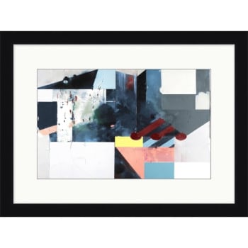 Image for Clearwater Art Collection Abstract Theme B, Cool Scheme, Black Frame from HD Supply