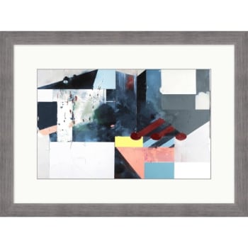 Image for Clearwater Art Collection Abstract Theme B, Cool Scheme, Silver Frame from HD Supply