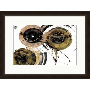 Image for Clearwater Art Collection Time Piece B,  Neutral Scheme, Espresso Frame from HD Supply