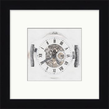 Image for Clearwater Art Collection Clock,  Neutral Scheme, Black Frame from HD Supply