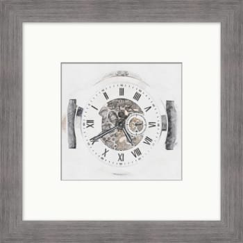 Image for Clearwater Art Collection Clock,  Neutral Scheme, Silver Frame from HD Supply